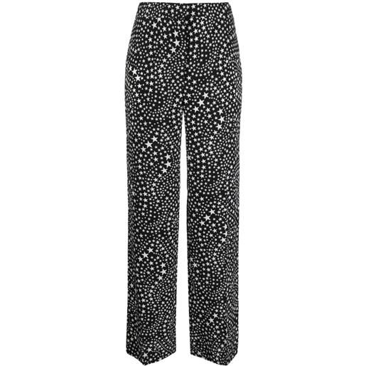 Stella McCartney pantaloni con stampa - nero