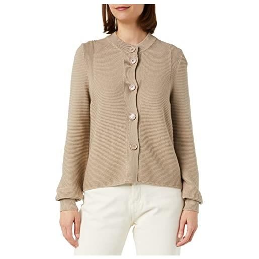 Sisley l/s sweater 105fm500c cardigan, beige 18j, s donna