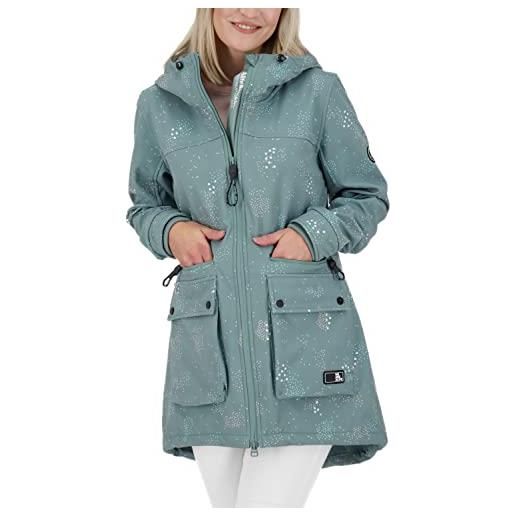 alife & kickin audreyak s coat giacca softshell da donna, leggermente imbottita, taglie xs-xxl, pacific