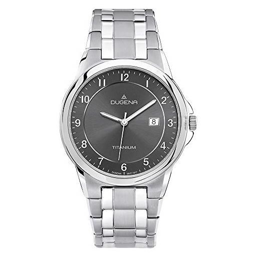 Dugena 4460513 - orologio da polso uomo, titanio, colore: grigio