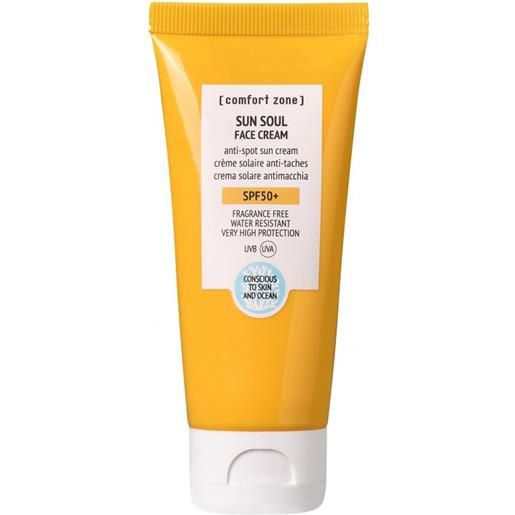 Comfort Zone sun soul face cream spf50+ 60ml novita' - crema solare viso antimacchia protezione alta