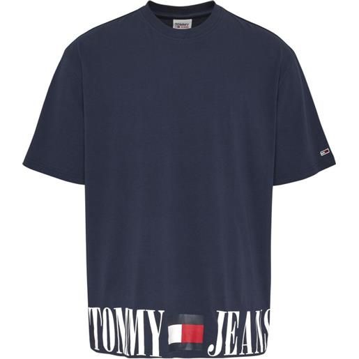 Tommy Jeans tjm skate archive graphic tee t-shirt m/m blu scritta fondo uomo