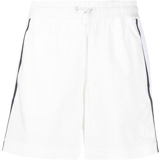 Moncler shorts con dettaglio a righe - bianco