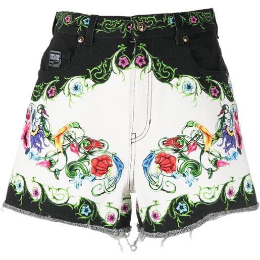 Versace Jeans Couture shorts con stampa barocca - bianco