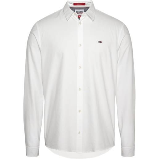 Tommy Jeans tjm classic oxford shirt camicia bianca uomo