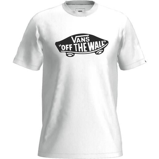 Vans otw board-b white-black t-shirt m/m bianco logo nero uomo