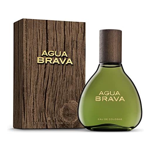 Agua brava eau de cologne for men - long lasting - marine, sporty, fresh- wood, citrus, spicy and musk notes - 100ml