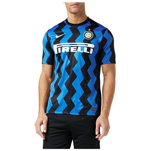 Nike inter m nk brt stad jsy ss hm, t-shirt uomo, blue spark/(white) (full sponsor), s