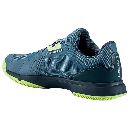 Head sprint team 3.5 clay uomo, scarpe da bambini, blue/light green, 47 eu