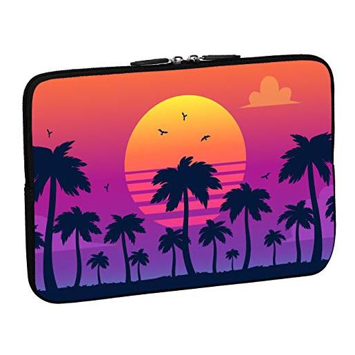 Pedea - custodia per notebook fino a 15,6, motivo california beach