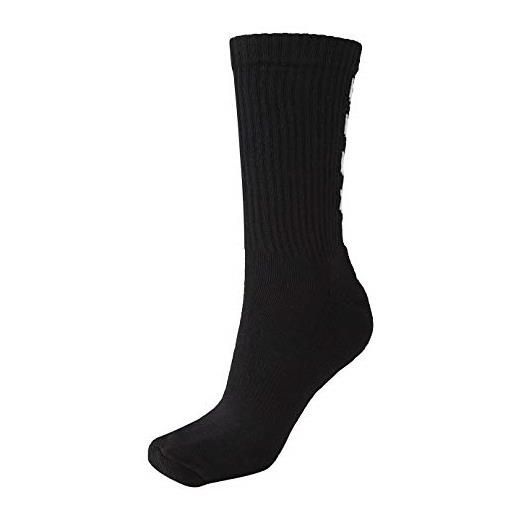 hummel fundamental 3-pack sock - calzini sportivi unisex da adulto socks, unisex?Adulto, nero, 36-40 eu