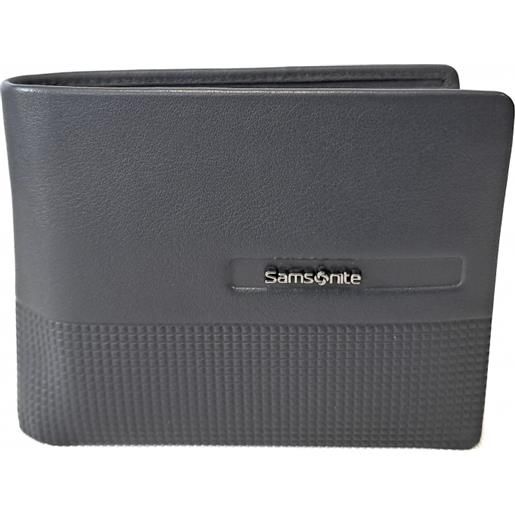 Samsonite portafoglio in pelle con patta e portamonete uomo Samsonite biz2go slg oxford blue 144439