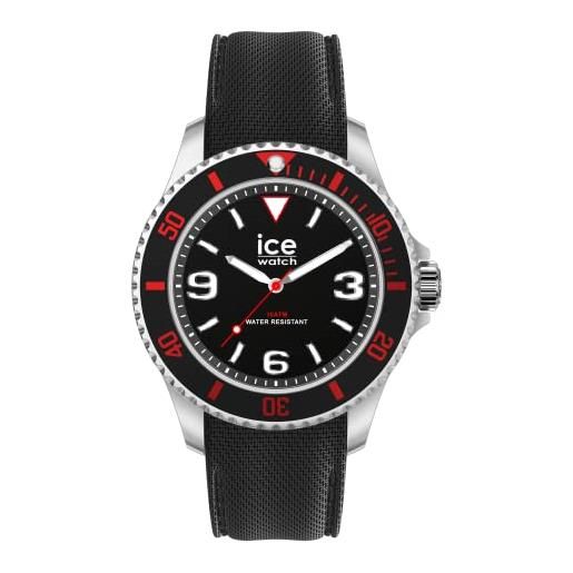 Ice-watch - ice steel black red - orologio nero da uomocon cinturino in silicone - 020373 (medium)