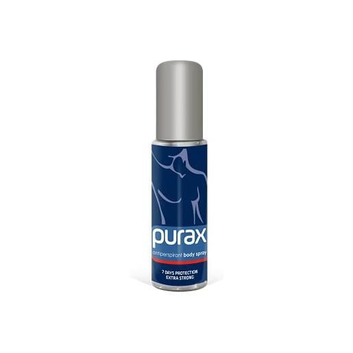 Purax, spray corpo antitraspirante, extra forte: fino a 5 giorni di protezione, 50 ml