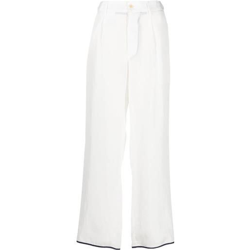 Jejia pantaloni con dettaglio a contrasto - bianco