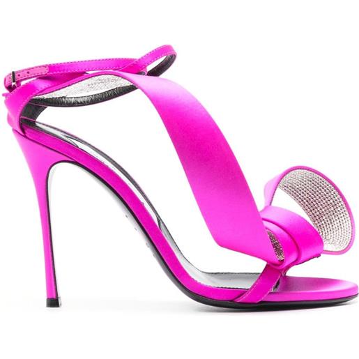 AREA sandali marquise con fiocco 110mm - rosa