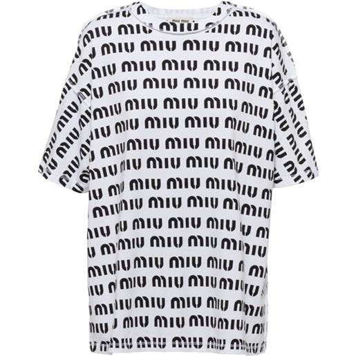 Miu Miu t-shirt con stampa - bianco