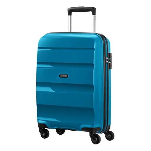 American Tourister bon air - spinner s, bagaglio a mano, 55 cm, blu (seaport blue), s (55 cm - 31.5 l), valigetta
