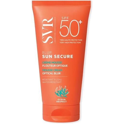 SVR Sole svr sun secure - blur spf50+ crema viso mousse vellutata senza profumo, 50ml