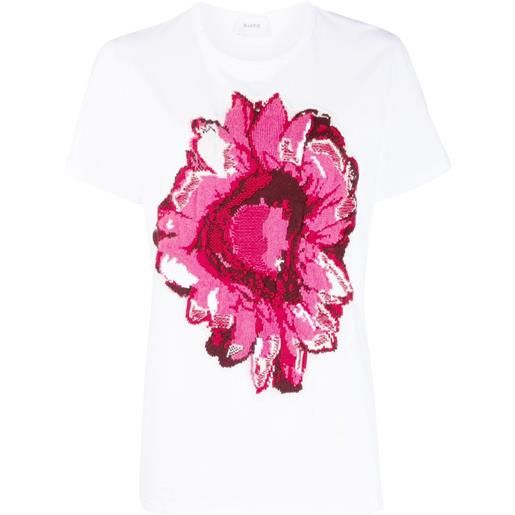Barrie t-shirt a fiori - bianco