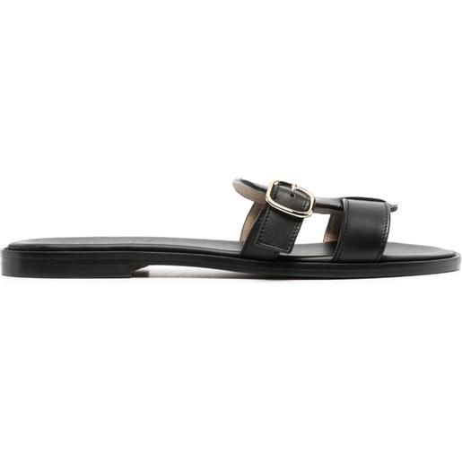 Doucal's sandali con fibbia - nero