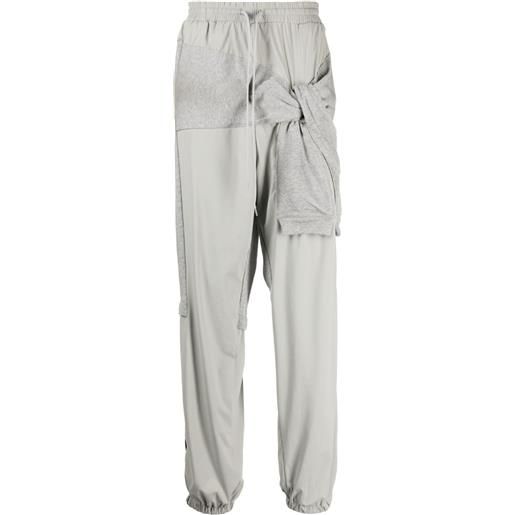 Maison Mihara Yasuhiro pantaloni sportivi con coulisse - grigio