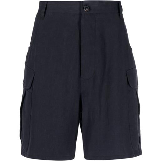 Giorgio Armani shorts ampi con tasche cargo - blu