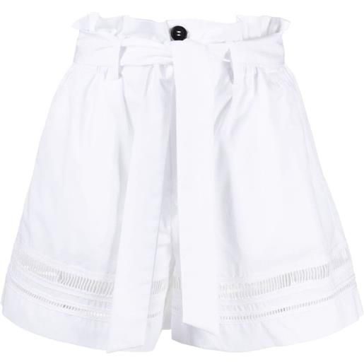 Lorena Antoniazzi shorts con cintura - bianco