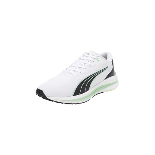 PUMA women's sport shoes electrify nitro 2 run 75 wns road running shoes, PUMA white-PUMA black-light mint, 42.5