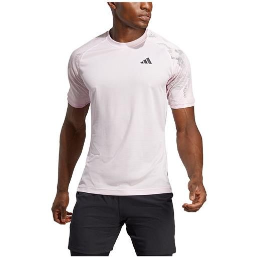 Adidas mel raglan short sleeve t-shirt rosa s uomo