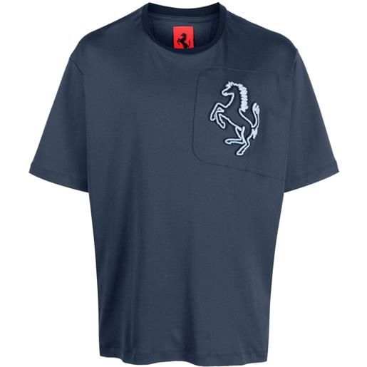 Ferrari t-shirt prancing horse - blu