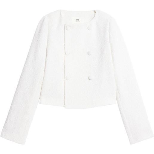 AMI Paris giacca crop - bianco