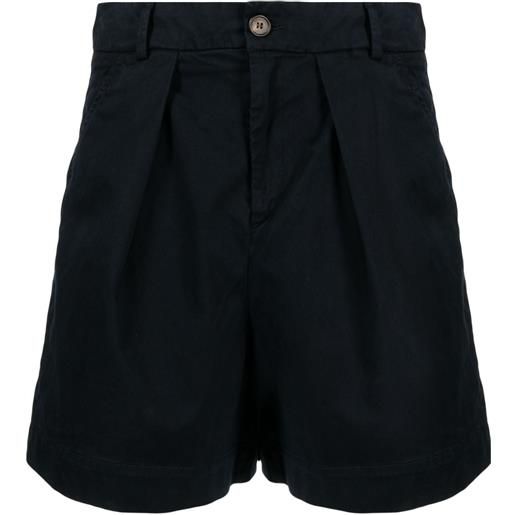 Bonpoint shorts sartoriali con pieghe - blu