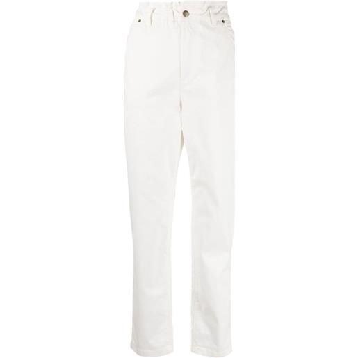 Bonpoint jeans dritti con vita elasticizzata - bianco