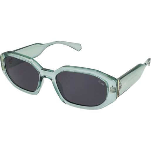 Crullé natty c5806 c2 | occhiali da sole graduati o non graduati | prova online | plastica | rettangolari | verde, trasparente | adrialenti