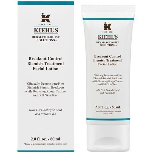 KIEHL'S breakout control blemish treatment facial lotion 60ml tratt. Viso 24 ore antimperfezioni, tratt. Viso 24 ore antimacchie