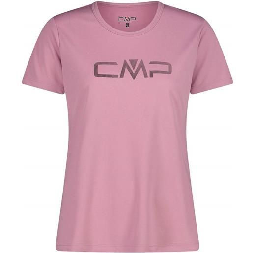 CMP t-shirt girocollo con logo fard da donna