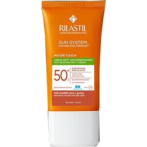 Rilastil sun system water touch fluido spf50+ 50 ml nuova formulazione