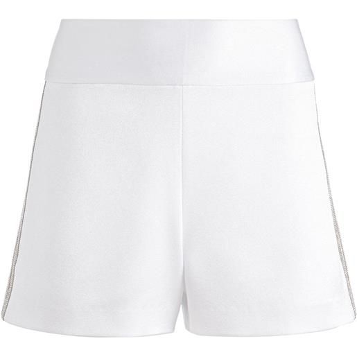 alice + olivia shorts donald con decorazione - bianco