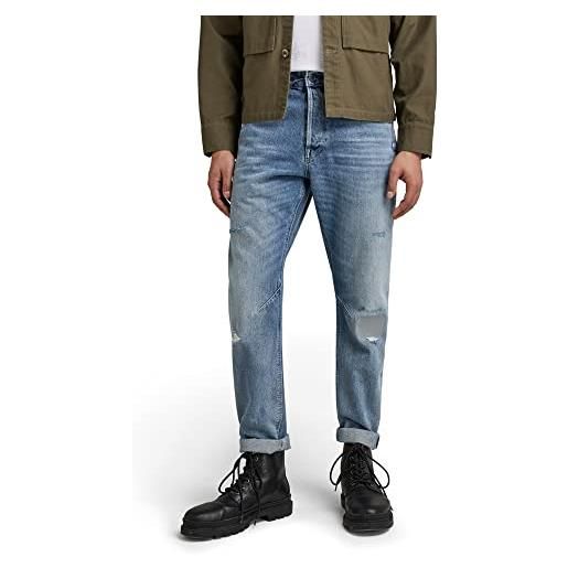 G-STAR RAW men's a-staq tapered jeans, blu (sun faded air force blue destroyed d20005-c967-c948), 33w / 34l