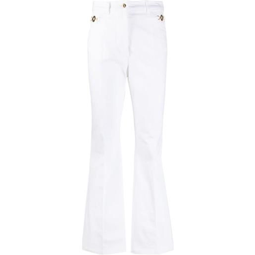 Patou jeans svasati a vita alta - bianco