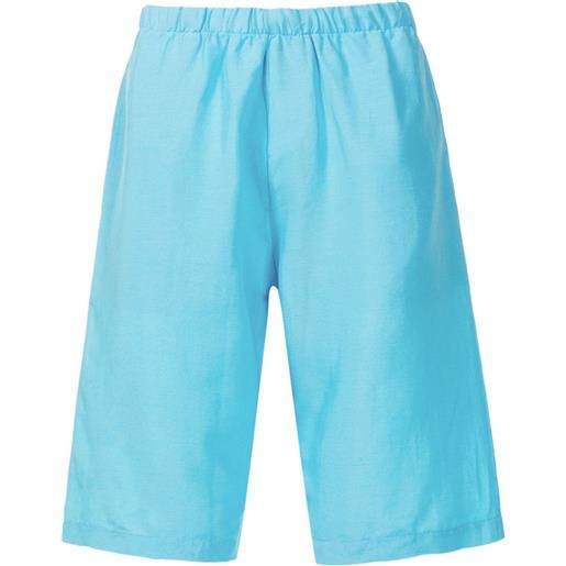 Amir Slama shorts con vita elasticizzata - blu