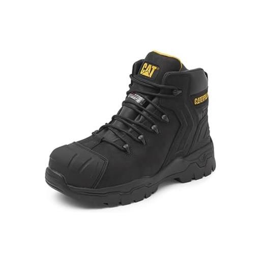 Cat Footwear everett s3 wr ci h, stivali per lavori industriali uomo, black, 50 eu
