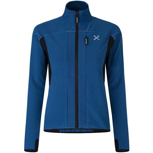 Montura stretch confort fit hoodie fleece blu xs donna