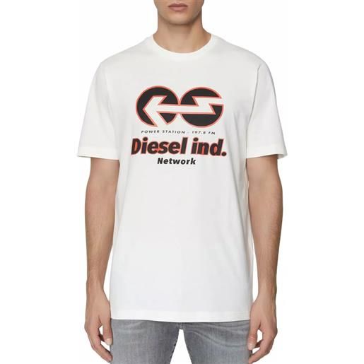 DIESEL t-just-e18 t-shirt off white