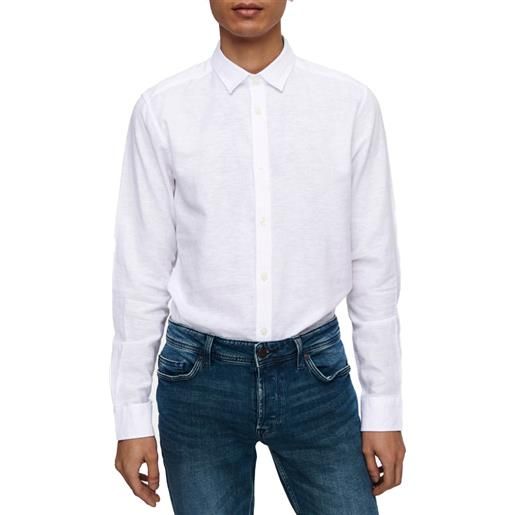 ONLY & SONS onscaiden ls solid linen shirt noos white