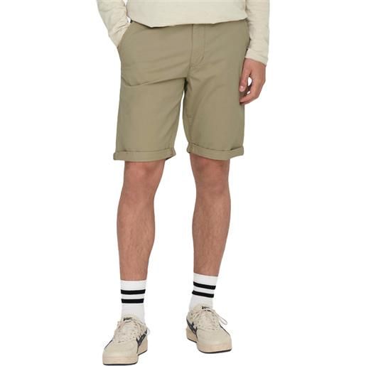 ONLY & SONS onspeter reg twill 4481 shorts noos chinchilla