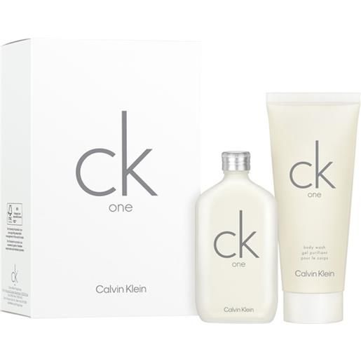 Calvin Klein profumi unisex ck one set regalo eau de toilette spray 50 ml + shower gel 100 ml