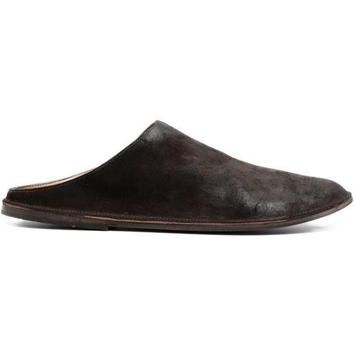 Marsèll slippers con punta tonda - marrone
