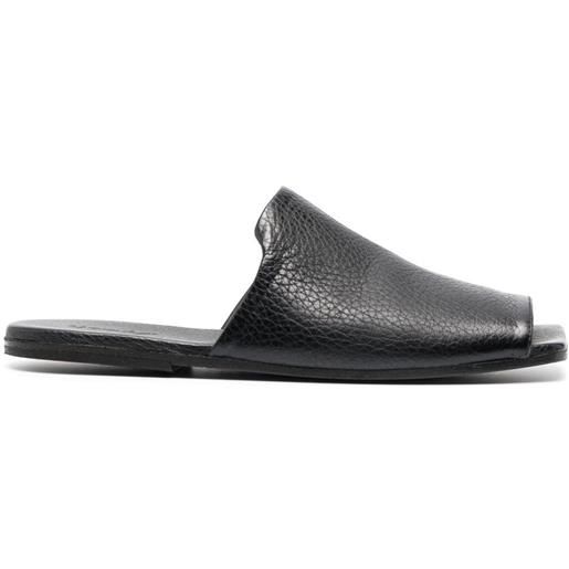 Marsèll slippers con punta quadrata - nero